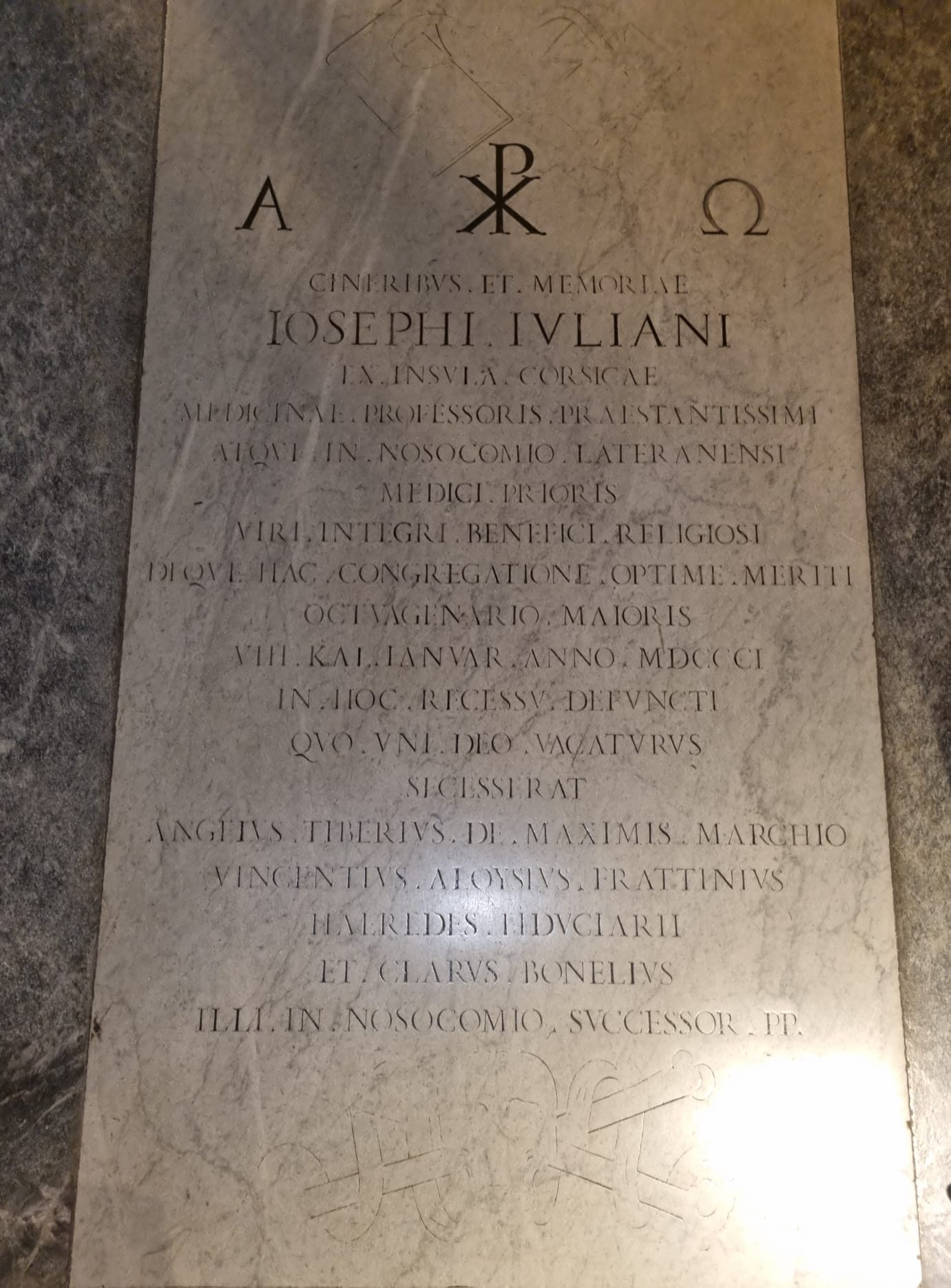Giuseppe Giuliani's tombstone, Rome (by dAngelo-Froio).jpg